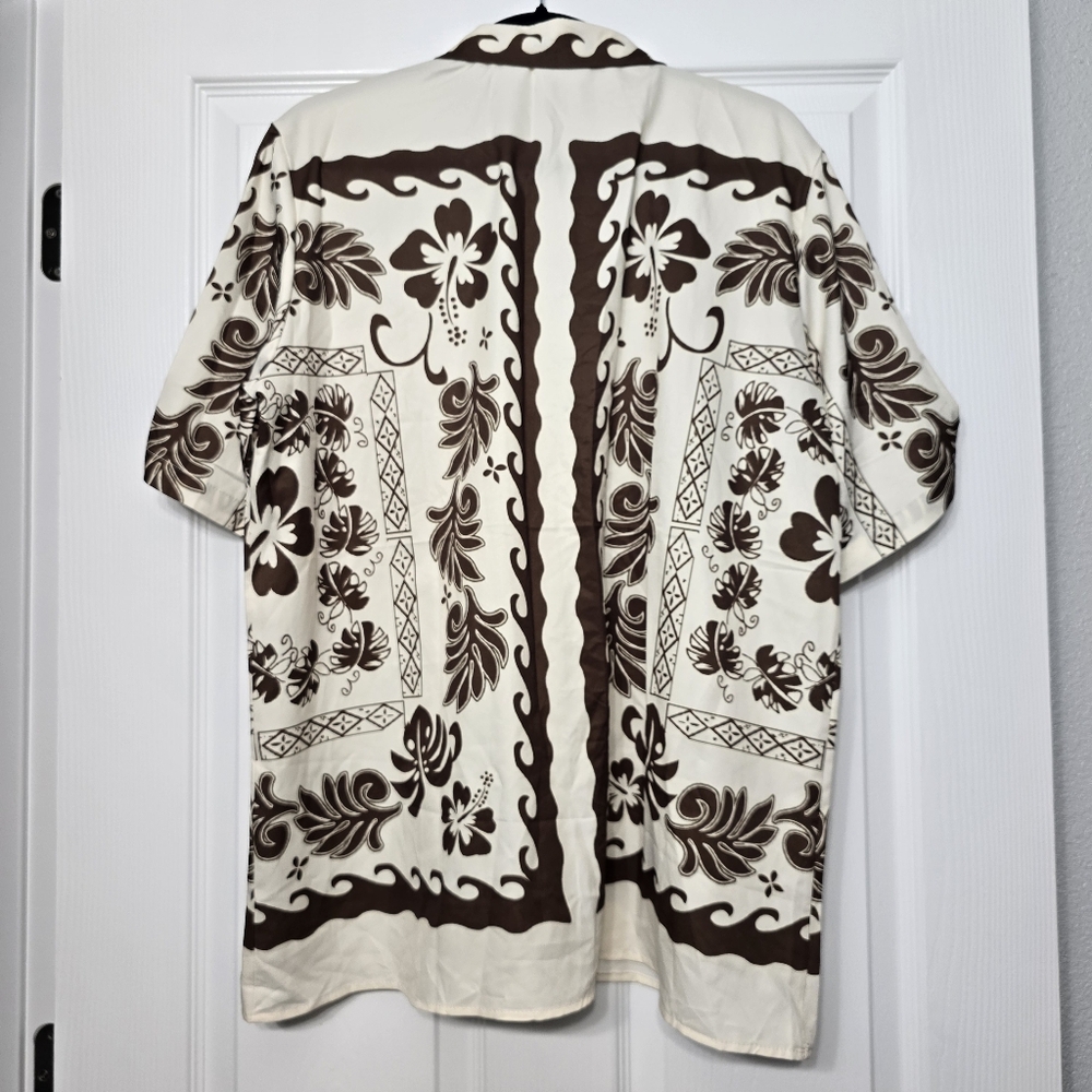 Brown and Cream Floral Skirt And TOP - Picture 9 of 13